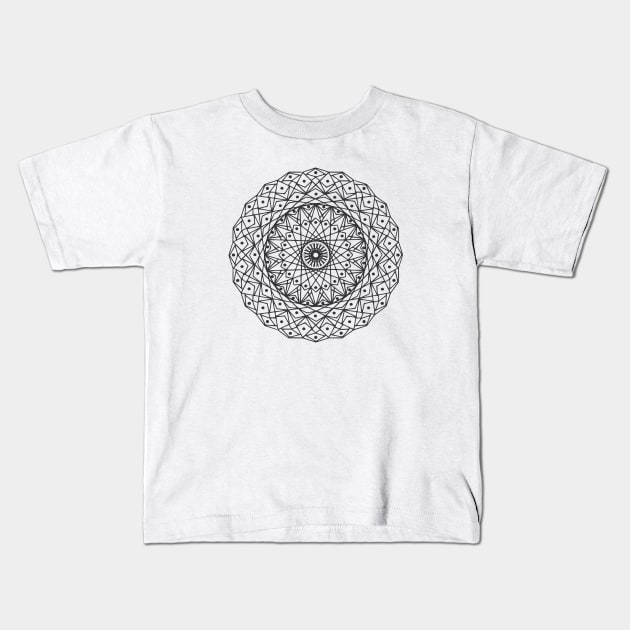 Mandala Design Kids T-Shirt by YellowSplash